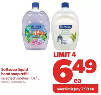 Real Canadian Superstore Softsoap liquid hand soap refill offer