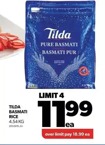 Real Canadian Superstore Tilda basmati rice offer