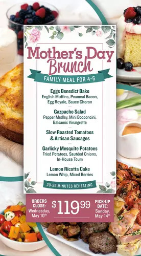 Farm Boy Mother's day brunch family meal for 4-6 offer