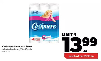 Real Canadian Superstore Cashmere bathroom tissue offer
