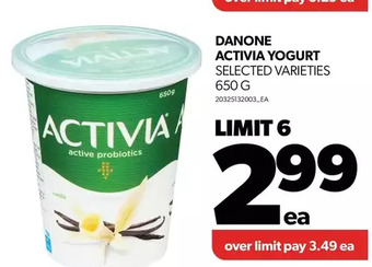 Real Canadian Superstore Danone activia yogurt offer