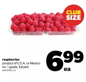 Real Canadian Superstore Raspberries offer