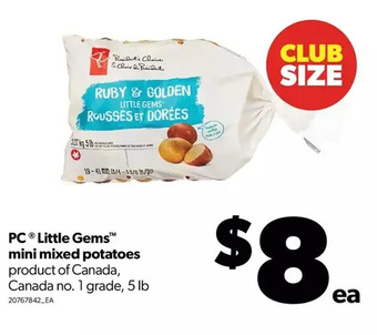 Real Canadian Superstore Pc little gems mini mixed potatoes offer