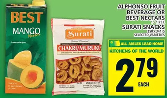 Food Basics Alphonso fruit beverage or best nectars | surati snacks offer