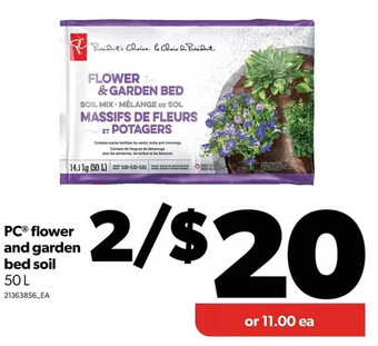 Real Canadian Superstore Pc flower and garden bed soil offer