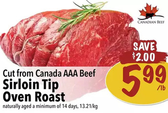 Farm Boy Sirloin tip oven roast offer