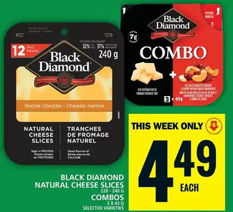 Food Basics Black diamond natural cheese slices | combos offer