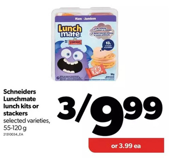 Real Canadian Superstore Schneiders lunchmate lunch kits or stackers offer