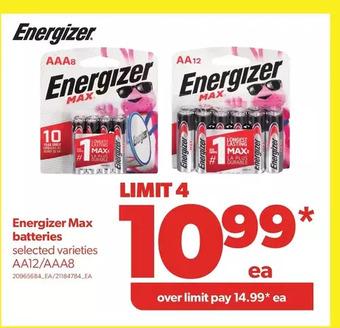 Real Canadian Superstore Energizer max batteries offer