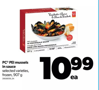 Real Canadian Superstore Pc pei mussels in sauce offer