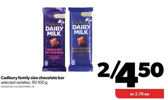 Real Canadian Superstore Cadbury family size chocolate bar offer