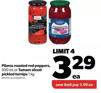Real Canadian Superstore Pilaros roasted red peppers or tamam sliced pickled turnips offer