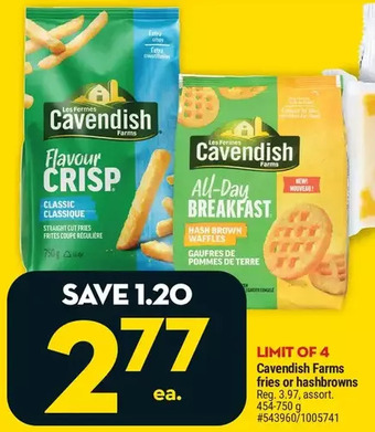 Giant Tiger Cavendish farms fries offer
