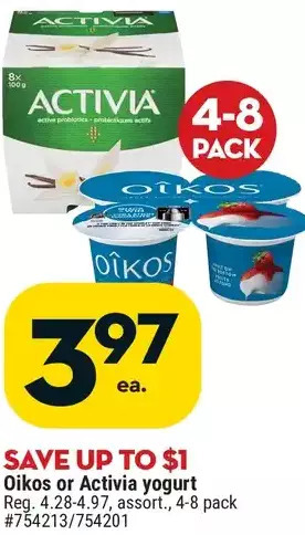 Giant Tiger Activia yogurt offer