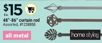 Giant Tiger 48 - 86 curtain rod offer