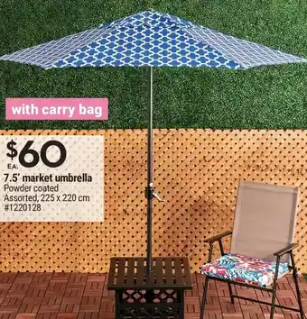 Giant Tiger 7.5' market umbrella offer