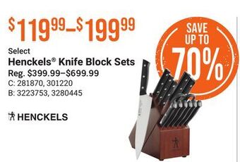 Bass Pro Select henckels® knife block sets offer