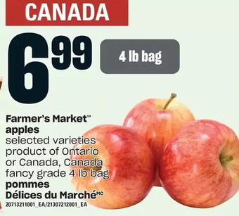 Independent Grocer Farmer's market apples offer