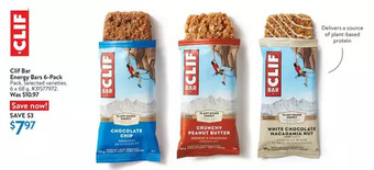Walmart Clif bar energy bars offer