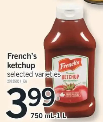 Fortinos French's ketchup offer