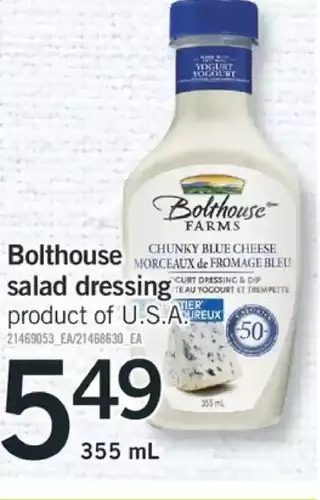 Fortinos Bolthouse salad dressing offer