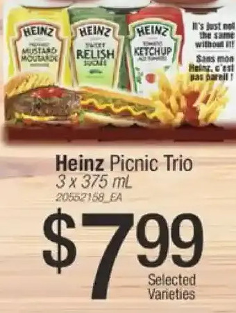 Fortinos Heinz picnic trio offer