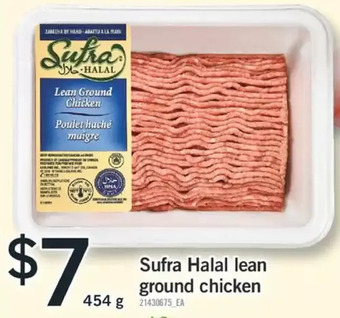 Fortinos Sufra halal lean ground chicken offer