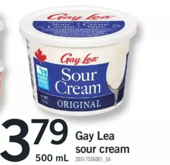 Fortinos Gay lea sour cream offer
