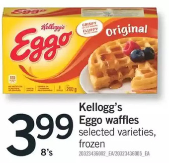 Fortinos Kellogg's eggo waffles offer