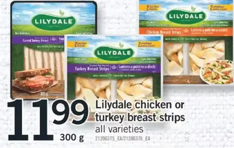 Fortinos Lilydale chicken or turkey breast strips offer