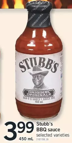 Fortinos Stubb's bbq sauce offer