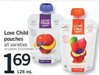 Fortinos Love child pouches offer