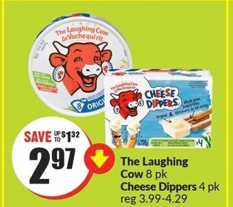 FreshCo The Laughing Cow 8 pk, cheese dippers 4 pk offer