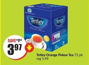 FreshCo Tetley orange pekoe tea 72 pk offer