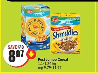 FreshCo Post jumbo cereal 1,1 - 1,24 kg offer