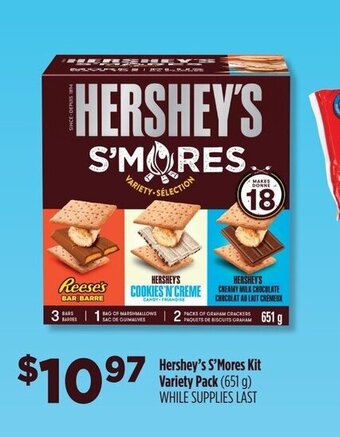 FreshCo Hershey's s'mores kit variety pack 651 g offer