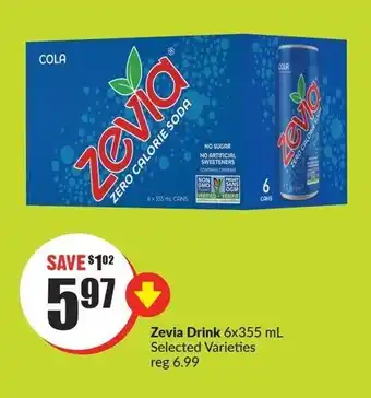 FreshCo Zevia drink 6 x 355 ml offer