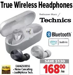 2001 Audio Video Technics true wireless headphones offer