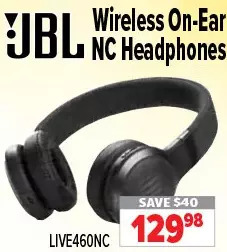 2001 Audio Video Jbl wireless on-ear nc headphones offer