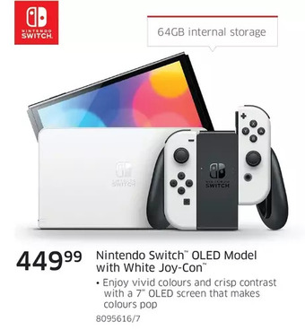 The Source Nintendo switch oled model with white joy-con offer