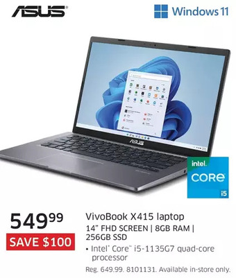 The Source Asus vivobook x415 laptop offer