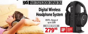 2001 Audio Video Sennheiser digital wireless headphone system offer