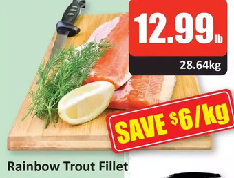 Starsky Rainbow trout fillet offer