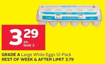 Rexall Grade a large white eggs offer