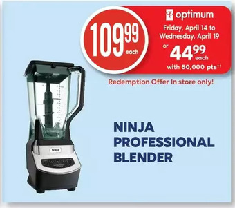 Wellwise by Shoppers Ninja professional blender offer
