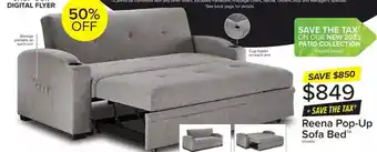 Leon's Reena pop-up sofa bed offer
