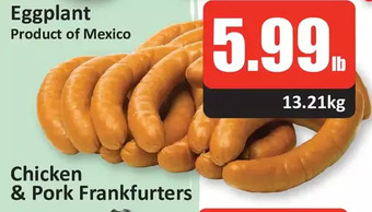 Starsky Chicken & pork frankfurters offer