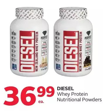 Rexall Diesel whey protein nutritional powders offer