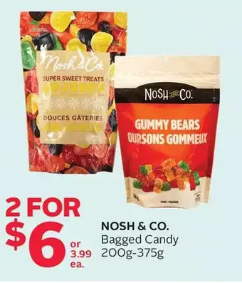 Rexall Nosh & co. bagged candy offer