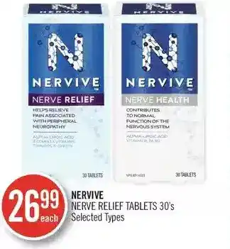 Shoppers Drug Mart Nervive nerve relief tablets offer